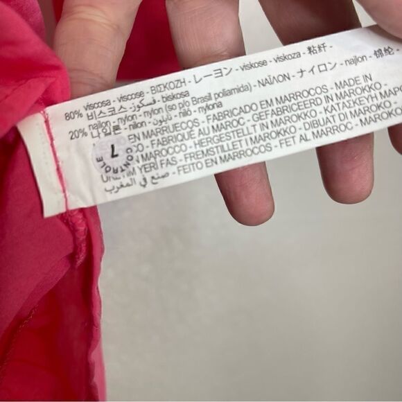 𝅺zara Satin Effect Ruffled Button Front Belted Mini Dress M - Picture 4 of 5